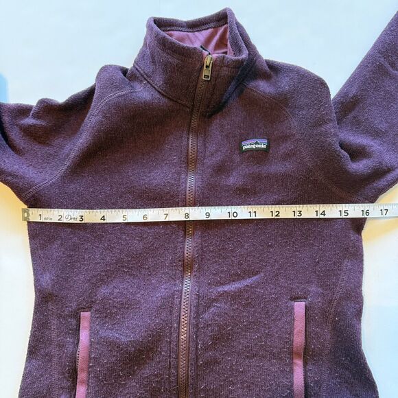 PATAGONIA Fleece Jacket Youth Sz 10 Full Zip Pockets Purple *PLAY CONDITION* - Picture 7 of 9
